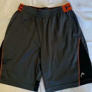 Head grey/orange boys shorts